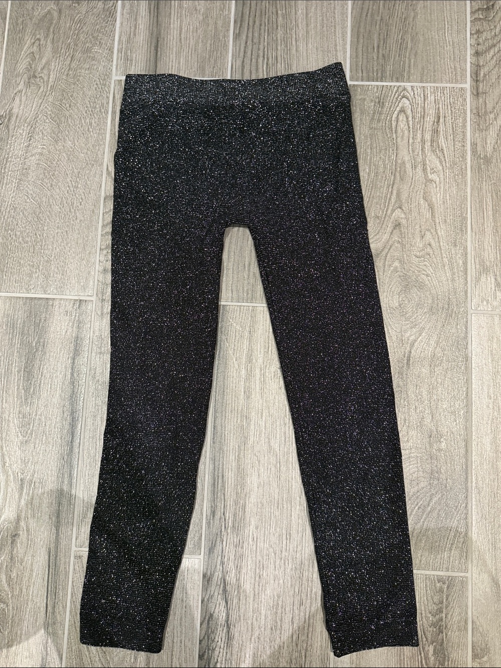 ' Black Sparkle Leggings - Classic Pull-On Knit